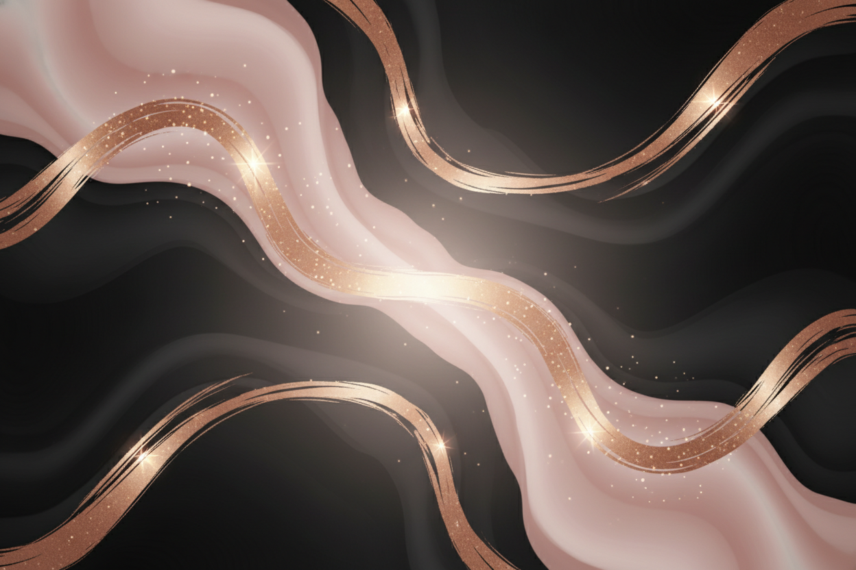 fondo rosa dorado y negro lujoso